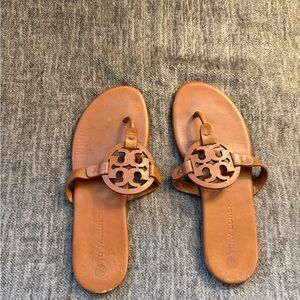 Tory Burch Brown Leather Sandals